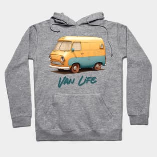 Van Life  / Faded Thrift Style Retro Design Hoodie